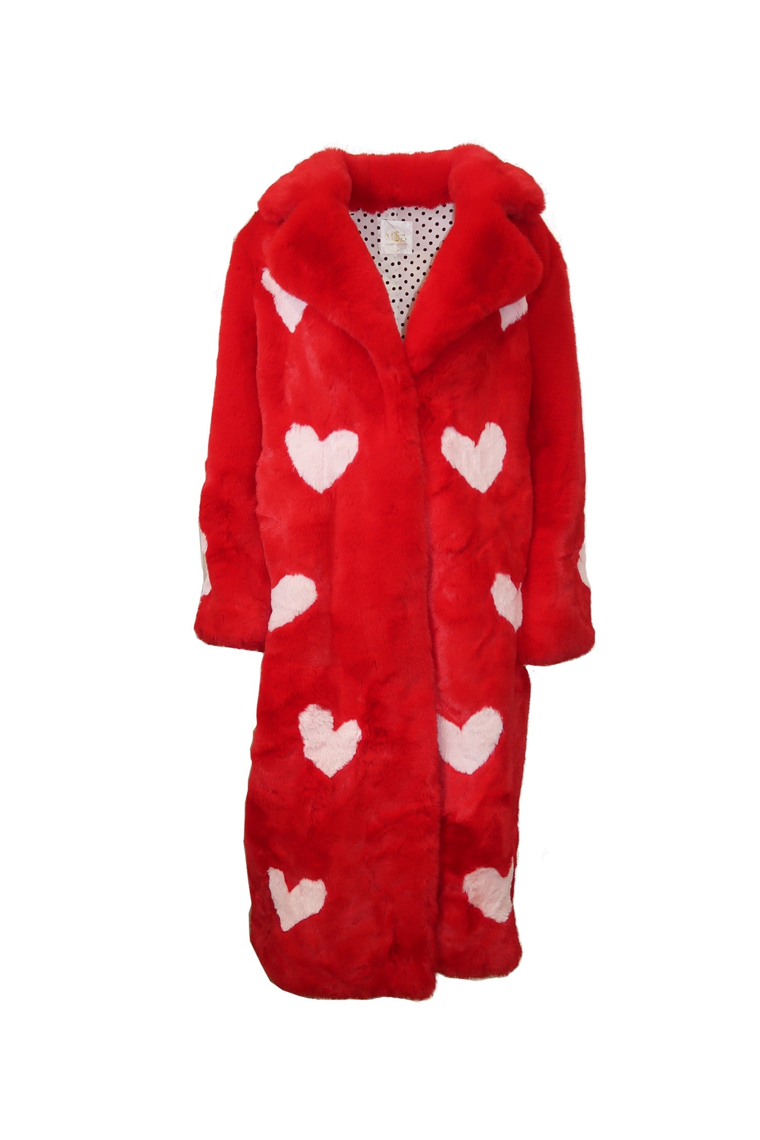 Queen Of Hearts Faux Coat Reverse - Mode & Affaire