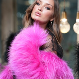 Aster Coat Shocking Pink  L