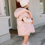 Minnie Puffer Vest in Peony