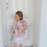 Lulu Biker Jacket in Dusty Pink