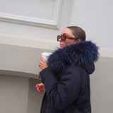 The Daily Long Parka in Navy
