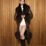 West End Coat in Leopard