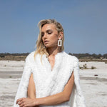 Ava Faux Cape in Snow - Mode & Affaire