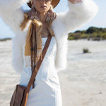 Valentina Feather Jacket Snow - Mode & Affaire