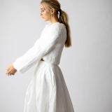 Laci White Fur Jacket in Snow - Mode & Affaire