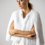 Ava Faux Cape in Snow - Mode & Affaire