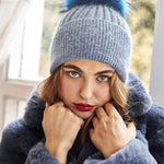 Angora Beanie Chambray - Mode & Affaire