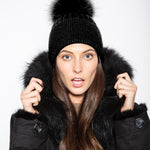 Angora Beanie Onyx - Mode & Affaire