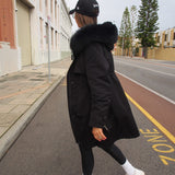 Copenhagen Long Parka in Onyx - Mode & Affaire