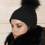 Angora Beanie Onyx - Mode & Affaire