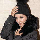 Angora Beanie Onyx - Mode & Affaire