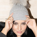 Angora Beanie Silver Fox - Mode & Affaire