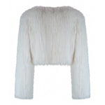 Laci White Fur Jacket in Snow - Mode & Affaire