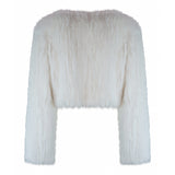 Laci White Fur Jacket in Snow - Mode & Affaire