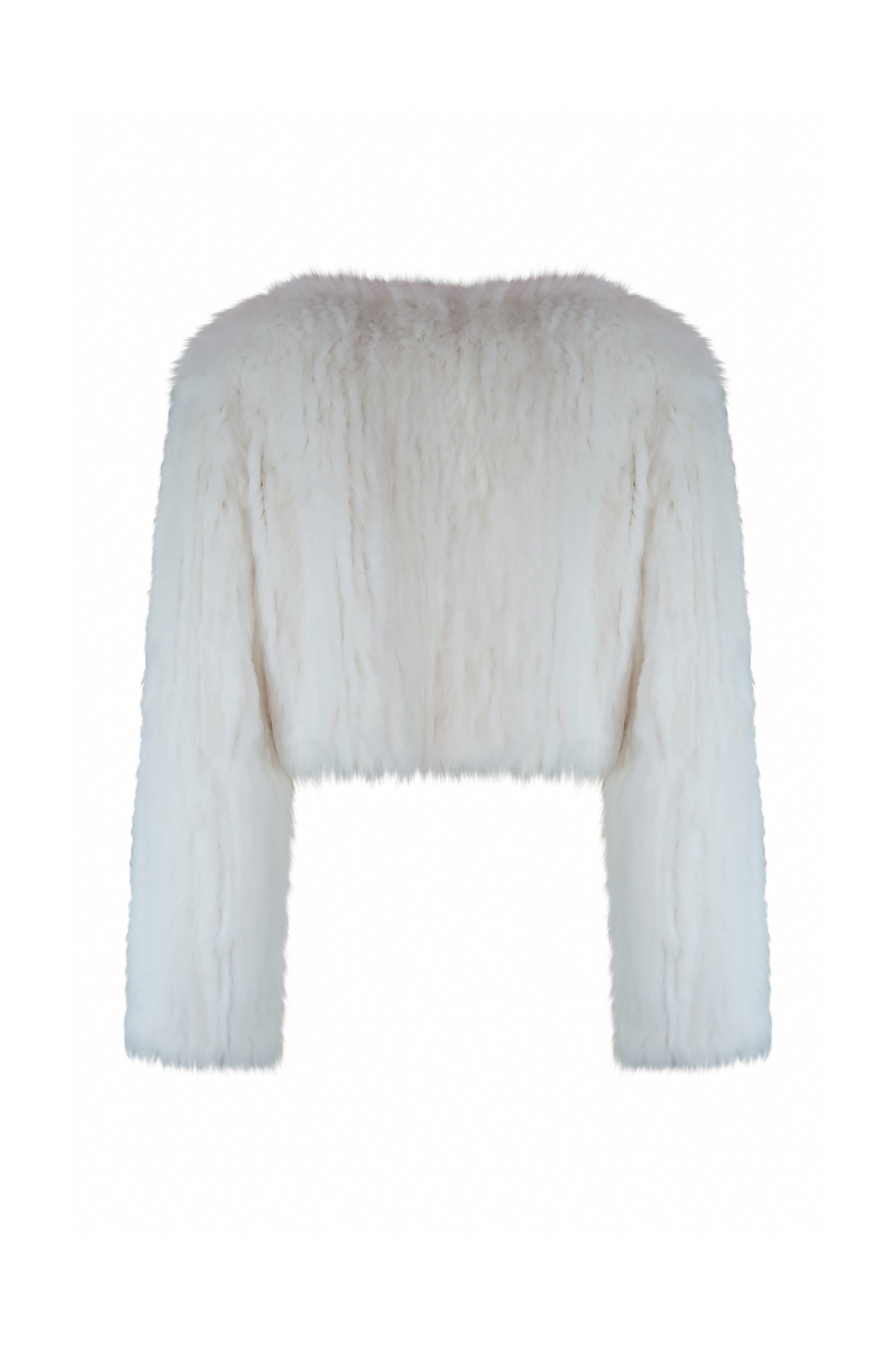 Laci White Fur Jacket in Snow - Mode & Affaire