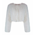 Laci White Fur Jacket in Snow - Mode & Affaire