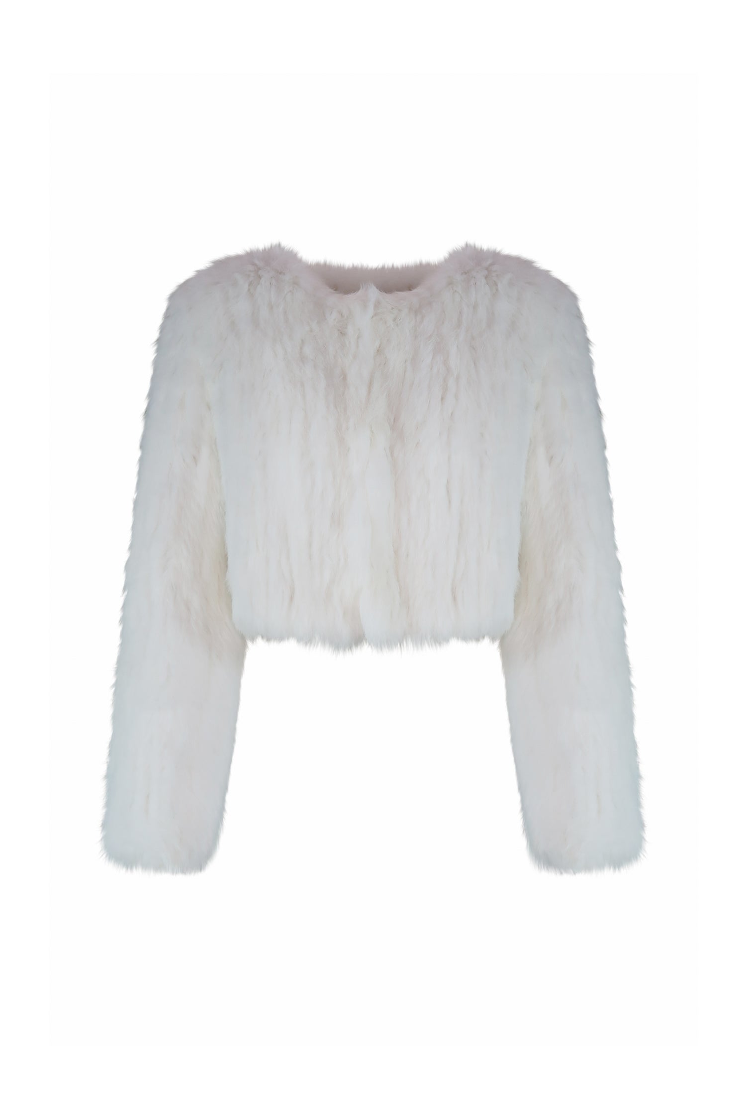 Laci White Fur Jacket in Snow - Mode & Affaire