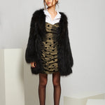 Exotique Long Coat in Onyx - Mode & Affaire