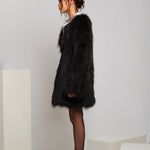 Exotique Long Coat in Onyx - Mode & Affaire