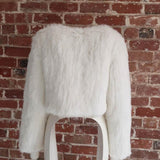 Laci White Fur Jacket in Snow - Mode & Affaire