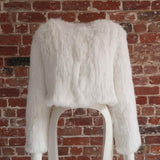 Laci White Fur Jacket in Snow - Mode & Affaire